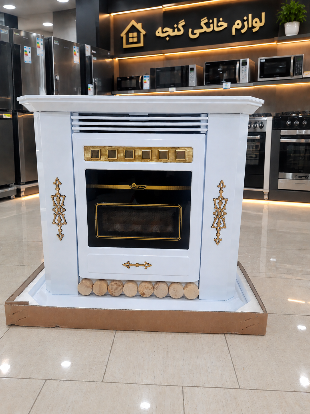 بخاری شومینه گازی ایران شرق ۲۵۰۰۰ مدل بنیامین